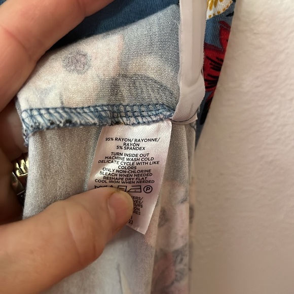 Loft Floral Blue Maxi Dress - Picture 5 of 5